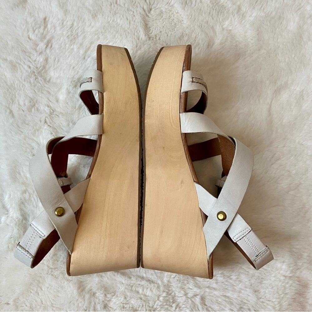 FOSSIL Leather Platform Sandals - Picture 5 of 9
